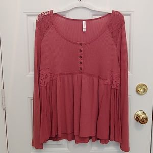 Xhilaration long sleeve tee women's size XL